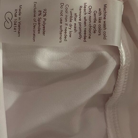 Calia Pure White Journey Collection MidRise Athletic Cargo short trulite fabric - Picture 6 of 12